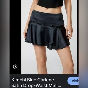 💗Kimchi Blu Carlene black Miniskirt XS NWOT